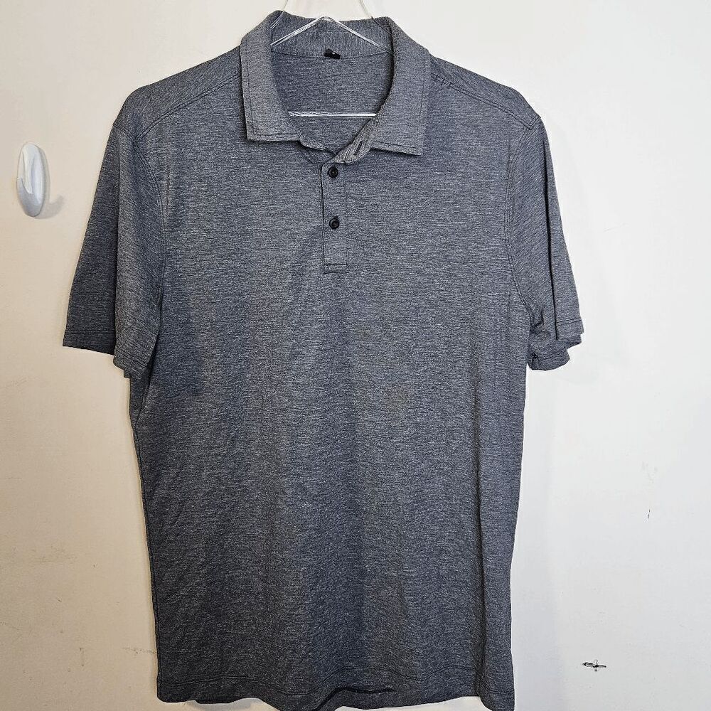 Lululemon Capacity Polo Shirt Mens Gray Size Medium